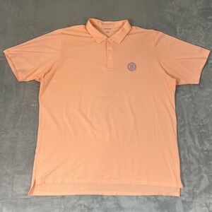 B. Draddy Polo Shirt Mens 2XL Peach Rolling Hills Country Club Golf Gladney Cup